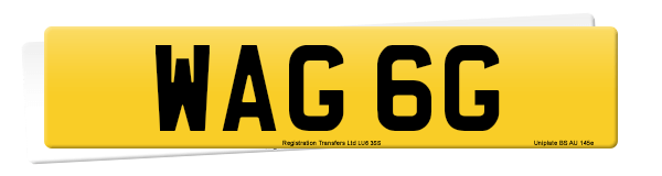 Registration number WAG 6G